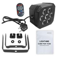 Light4Me Cube PAR 7x3W RGB LED Projecteur PAR