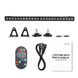 LIGHT4ME DECO BAR 24 RGBA Bande lumineuse IR