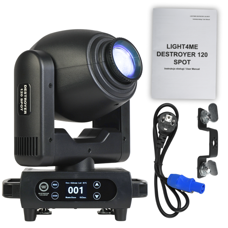 Light4Me Destroyer 120 W Spot Tâtes Mobiles LED