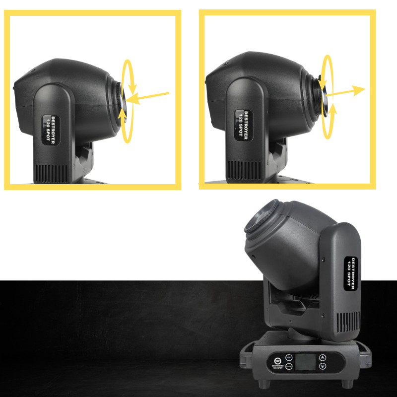 Light4Me Destroyer 120 W Spot Tâtes Mobiles LED