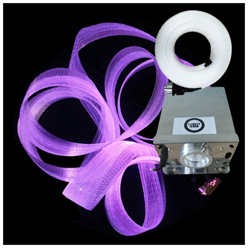 Light4Me FIBRE 10 RGB 10 mètres de rideau lumineux en fibre optique