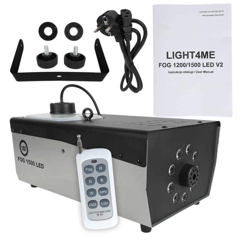 Light4Me FOG 1500 LED Machine à brouillard avec DMX