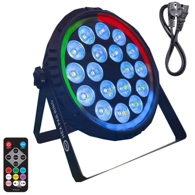 Light4Me Anneau PAR Hex 18x6W RGBWA-UV