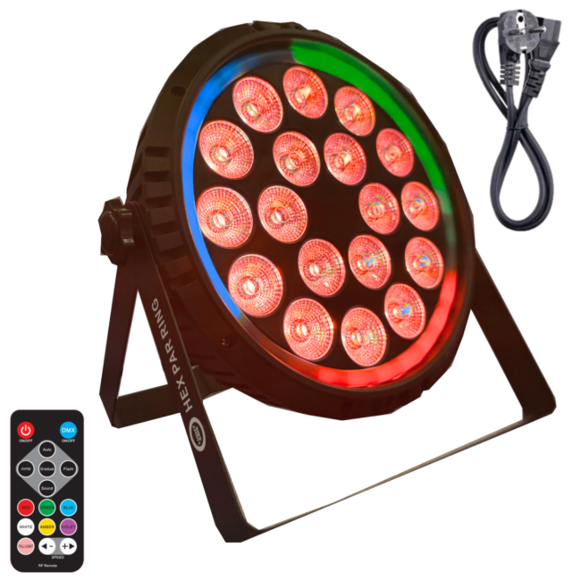 Light4Me Anneau PAR Hex 18x6W RGBWA-UV