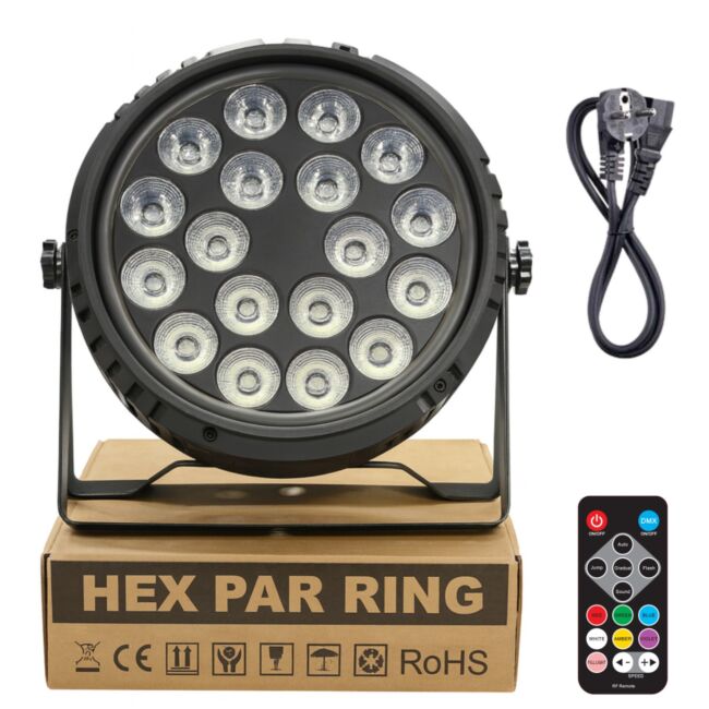 Light4Me Anneau PAR Hex 18x6W RGBWA-UV