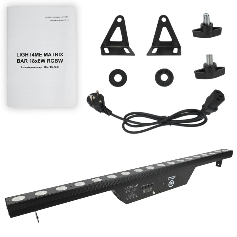 Light4Me Matrix Bar 18x8W RGBW LED Barre d’éclairage