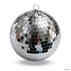Light4Me Boule à facettes 20 cm avec LED, moteur et télécommande