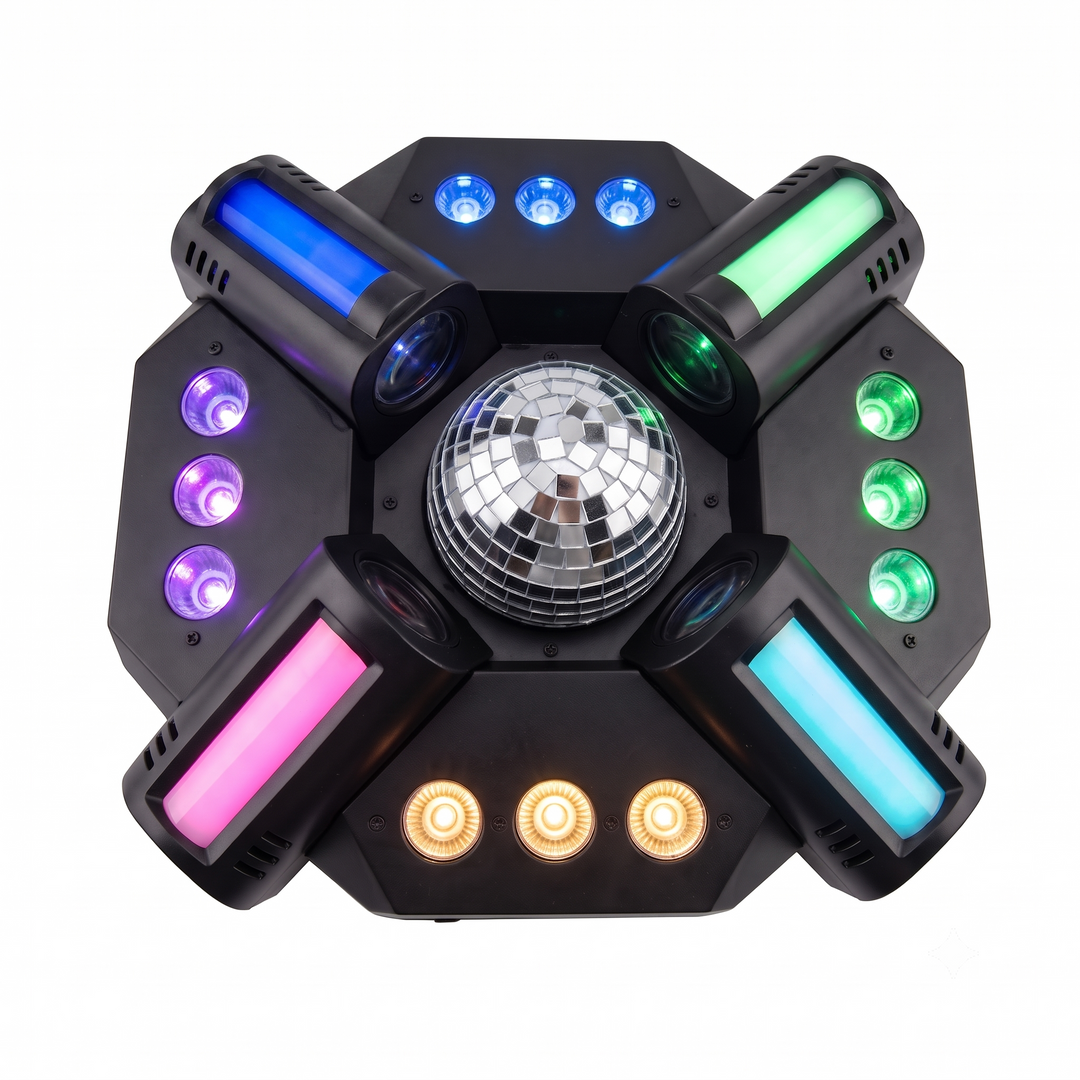 LIGHT4ME MULTIX 3-en-1 lampe à effets LED scénique