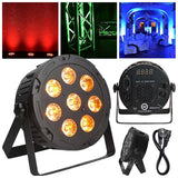 LIGHT4ME PENTA PAR 8x12W MKII RGBWA LED slank