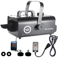 LIGHT4ME SM 900W machine à fumée avec télécommande, noire