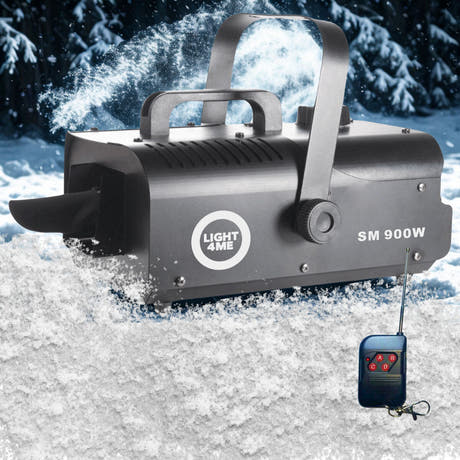 LIGHT4ME SM 900W snemaskine med fjernbetjening, sort