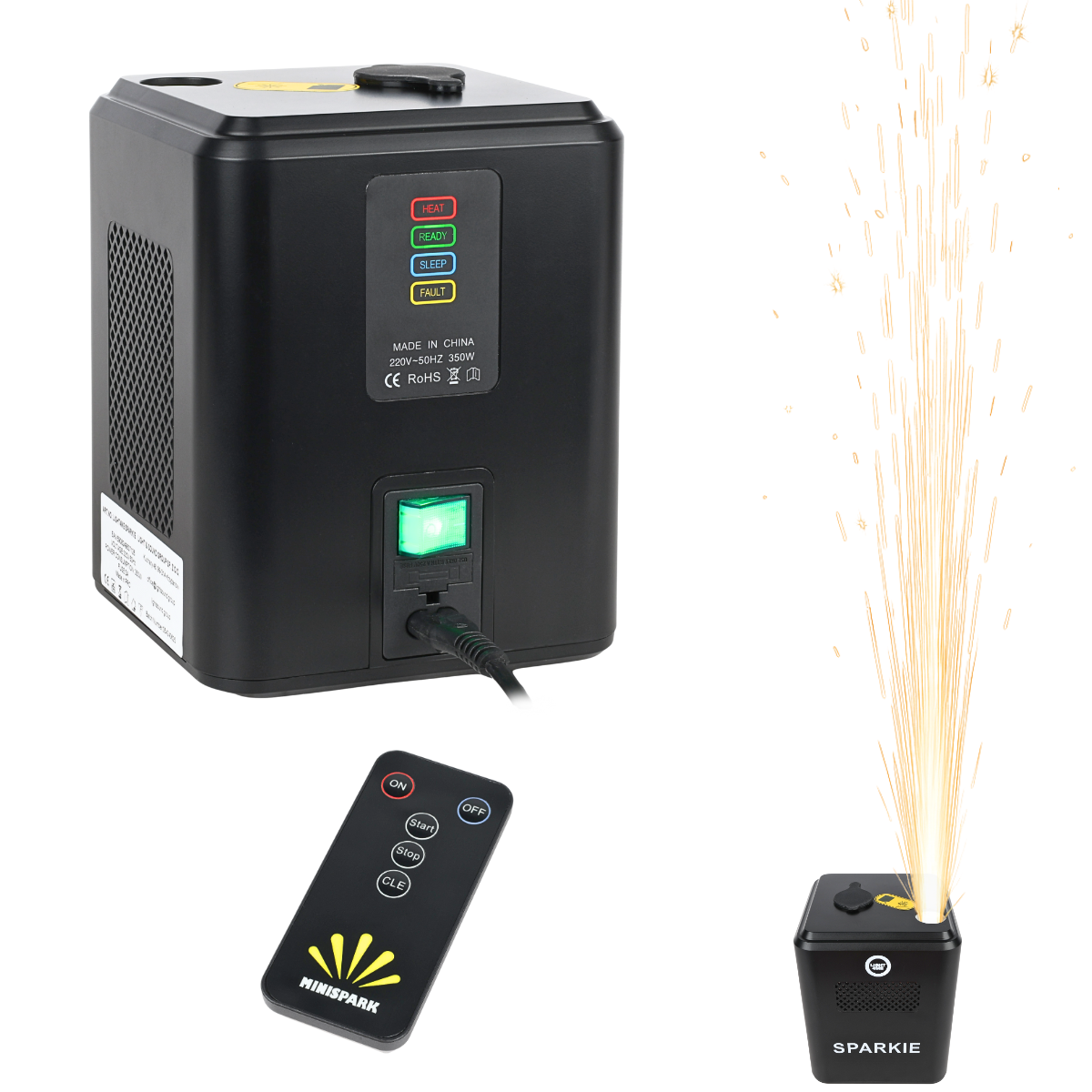 SPARKIE 350W Spark Generator – Trådløs fjernbetjening, op til 3,5 m gnisteffekt