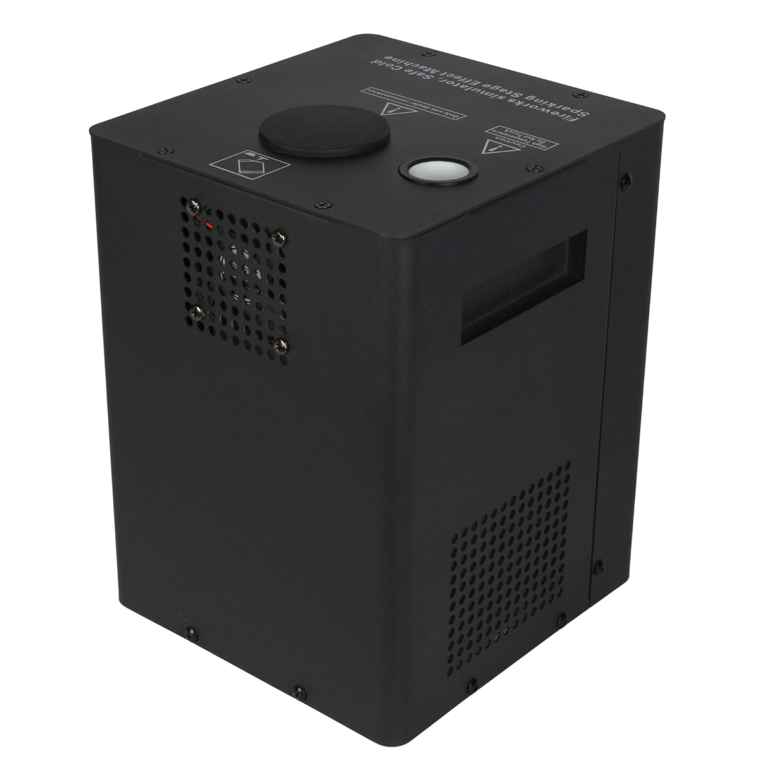 Light4Me SPARKLY Cold Spark Maskine 600W DMX med trådløs fjernbetjening