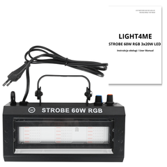 LIGHT4ME STROBE 60W RGB effet stroboscopique