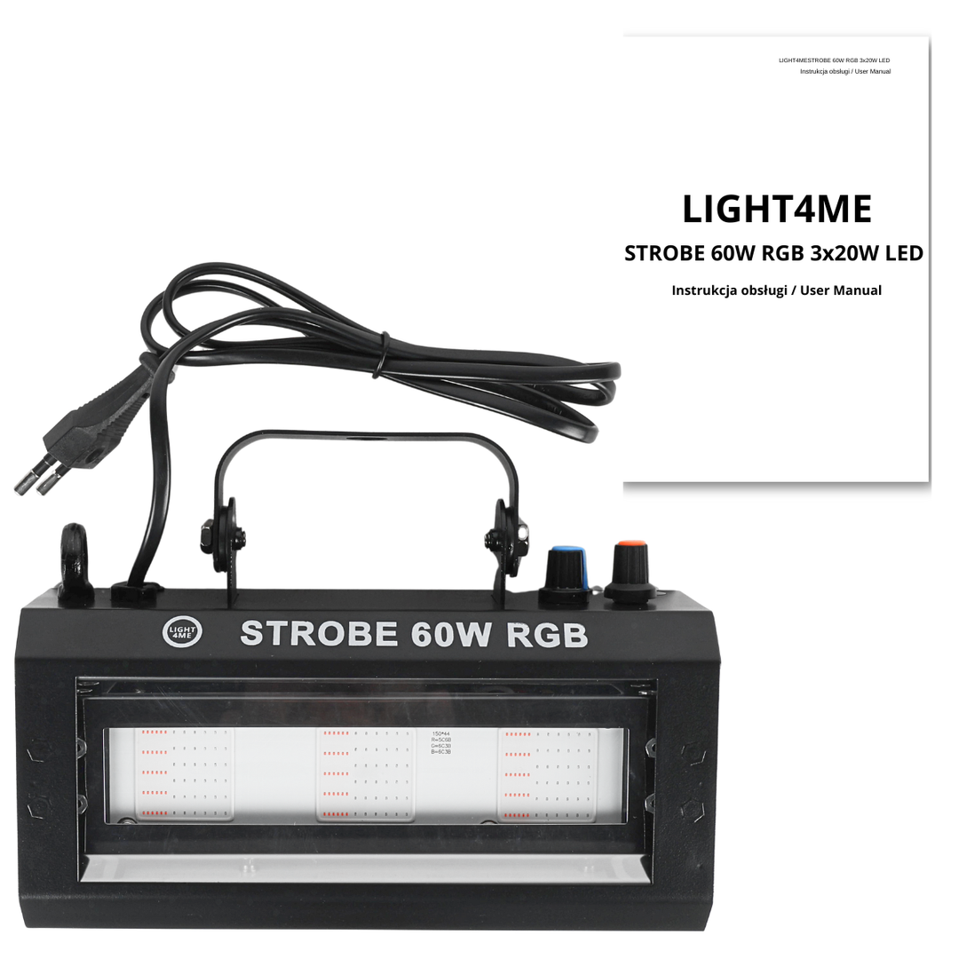 LIGHT4ME STROBE 60W RGB effet stroboscopique