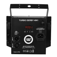 Light4Me Turbo Derby 4-en-1 – RGBW, UV, strobe & laser
