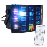 Light4Me Turbo Derby 4-en-1 – RGBW, UV, strobe & laser