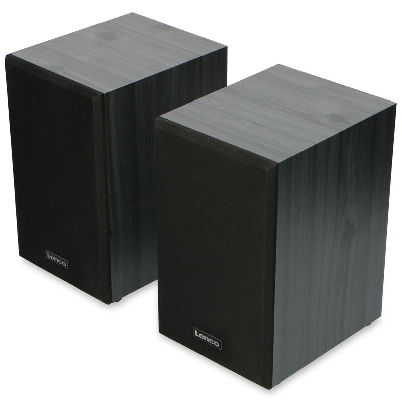 Lenco LS-300 Turntable with Speakers (Black)