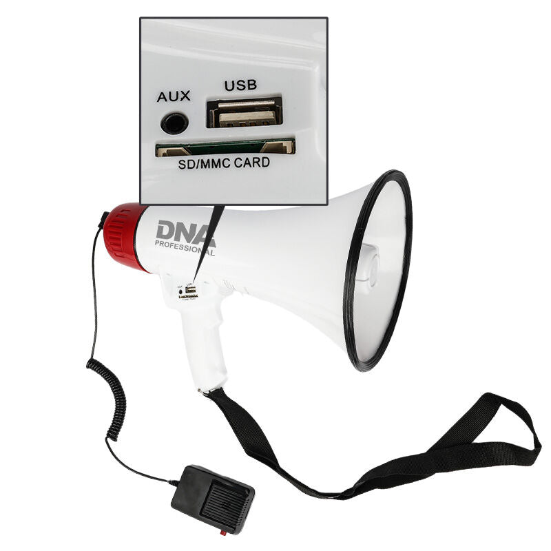 Mégaphone DNA MEGA1 30W avec Bluetooth, USB, AUX & MicroSD
