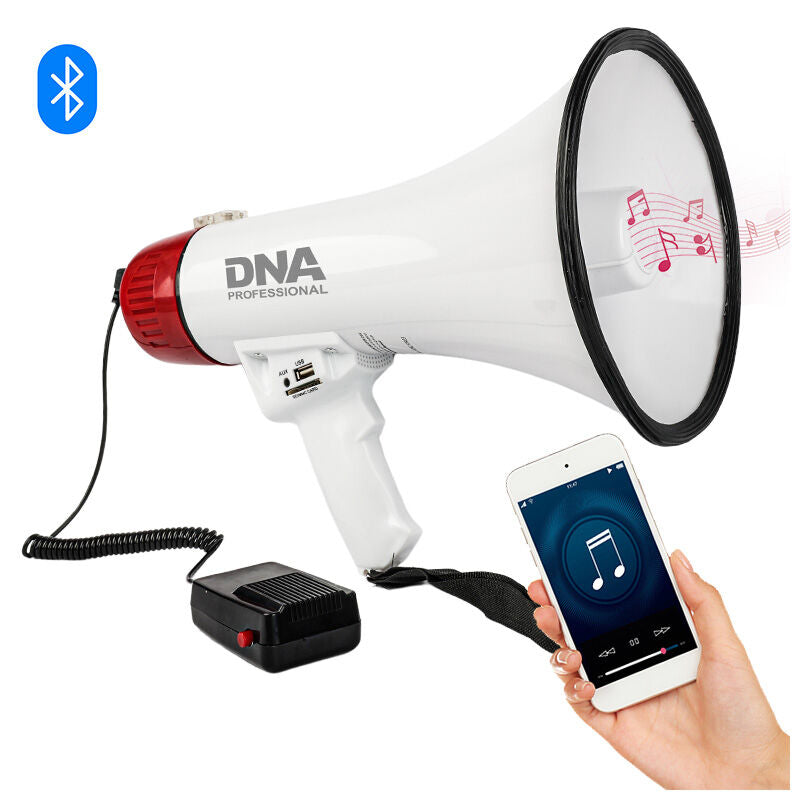 Mégaphone DNA MEGA1 30W avec Bluetooth, USB, AUX & MicroSD