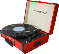 Madison Vintage Pladespiller avec Bluetooth (Rød)