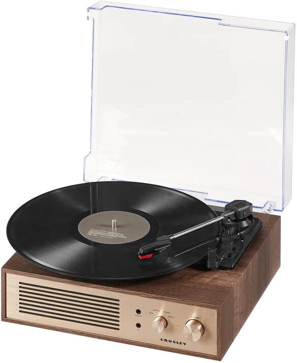 Crosley Miles Platine vinyle, noyer