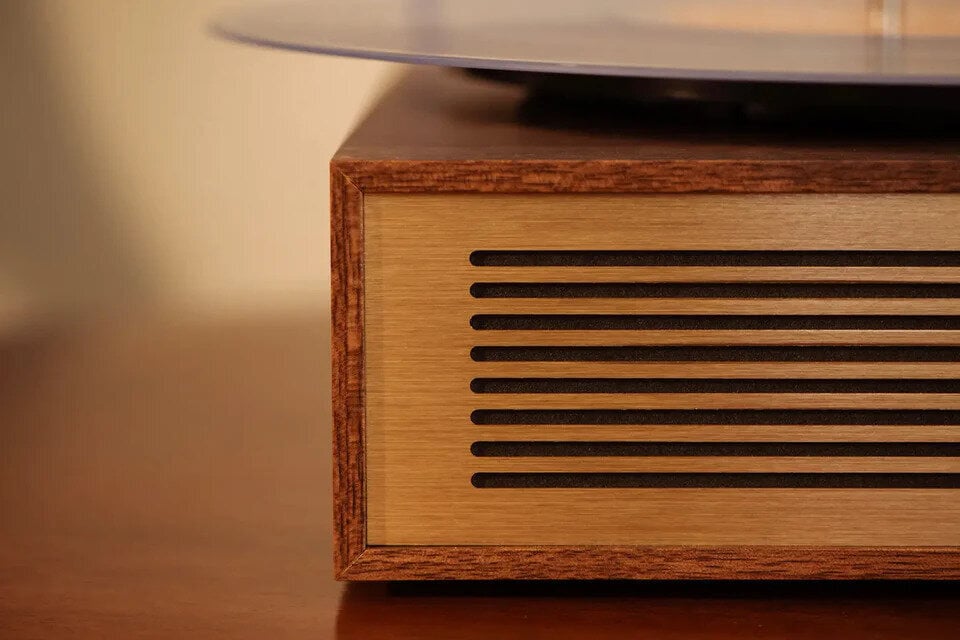 Crosley Miles Platine vinyle, noyer
