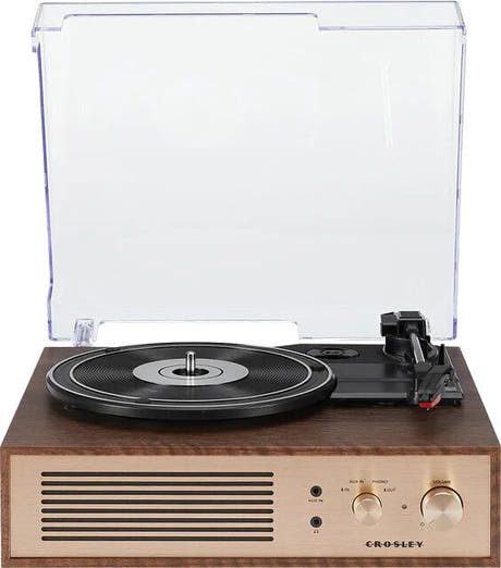 Crosley Miles Platine vinyle, noyer