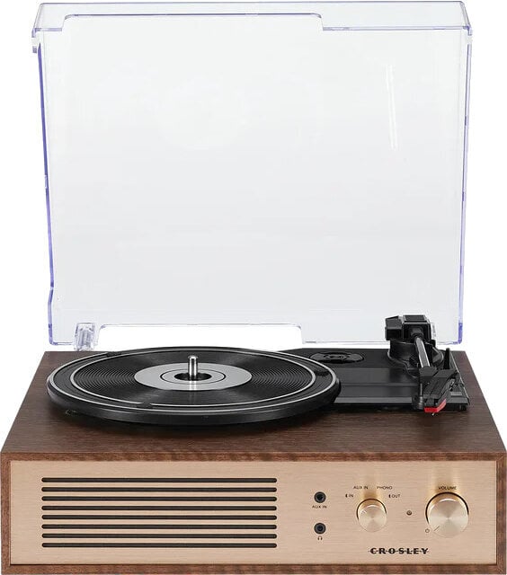 Crosley Miles Platine vinyle, noyer