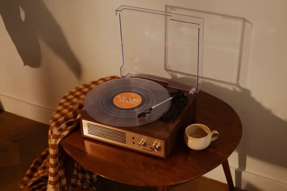 Crosley Miles Platine vinyle, noyer