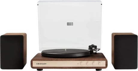 Crosley C65 Platine vinyle avec haut-parleurs, noyer