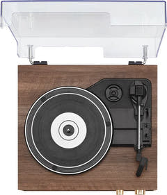 Crosley Miles Platine vinyle, noyer