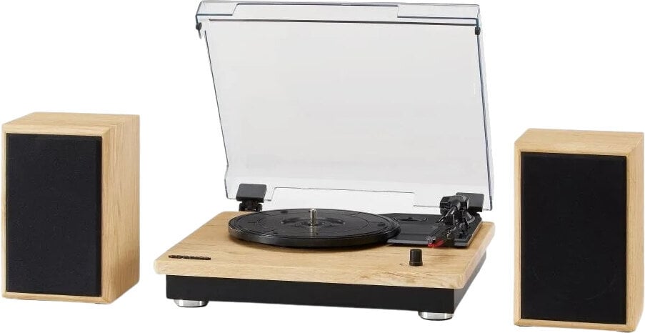 Crosley Brio Platine vinyle avec haut-parleurs, naturel