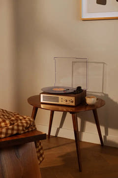 Crosley Miles Platine vinyle, noyer