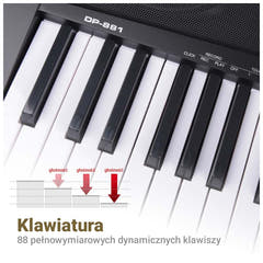 MK DP 881 clavier numérique avec touches d’apprentissage