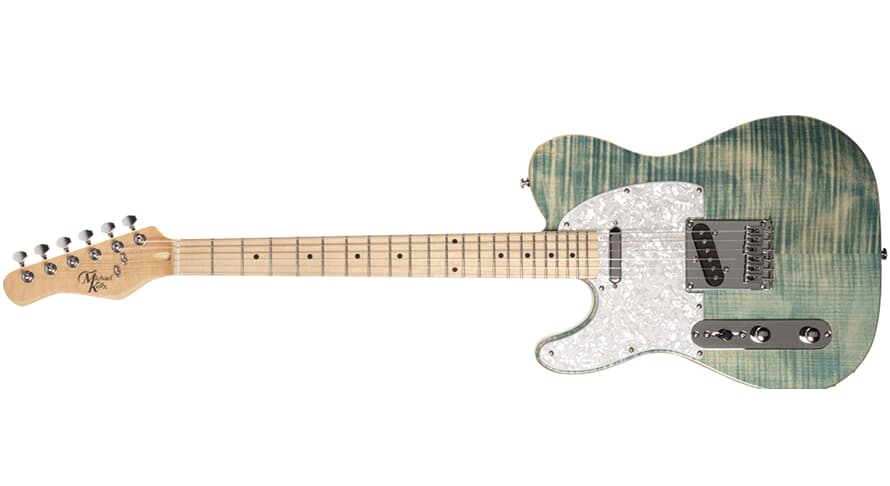 Michael Kelly 1953 guitare électrique pour gaucher, Blue Jean Wash