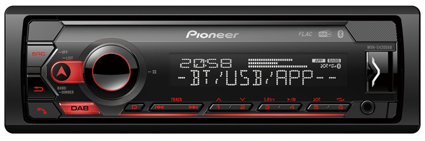 Pioneer MVH-S420DAB Bluetooth, DAB+ radio