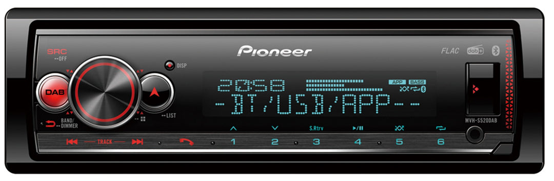 Pioneer MVH-S520DAB Autoradio Bluetooth Radio DAB+