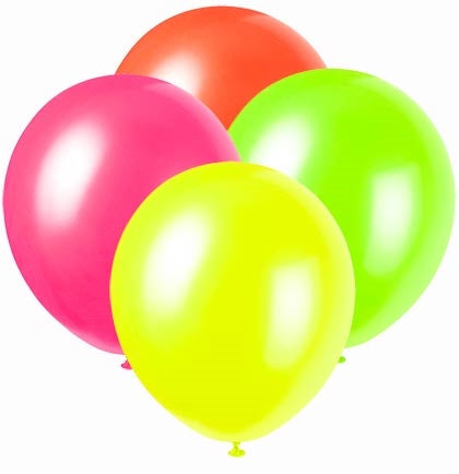 Ballons UV Néon (Mix, 100 pcs)