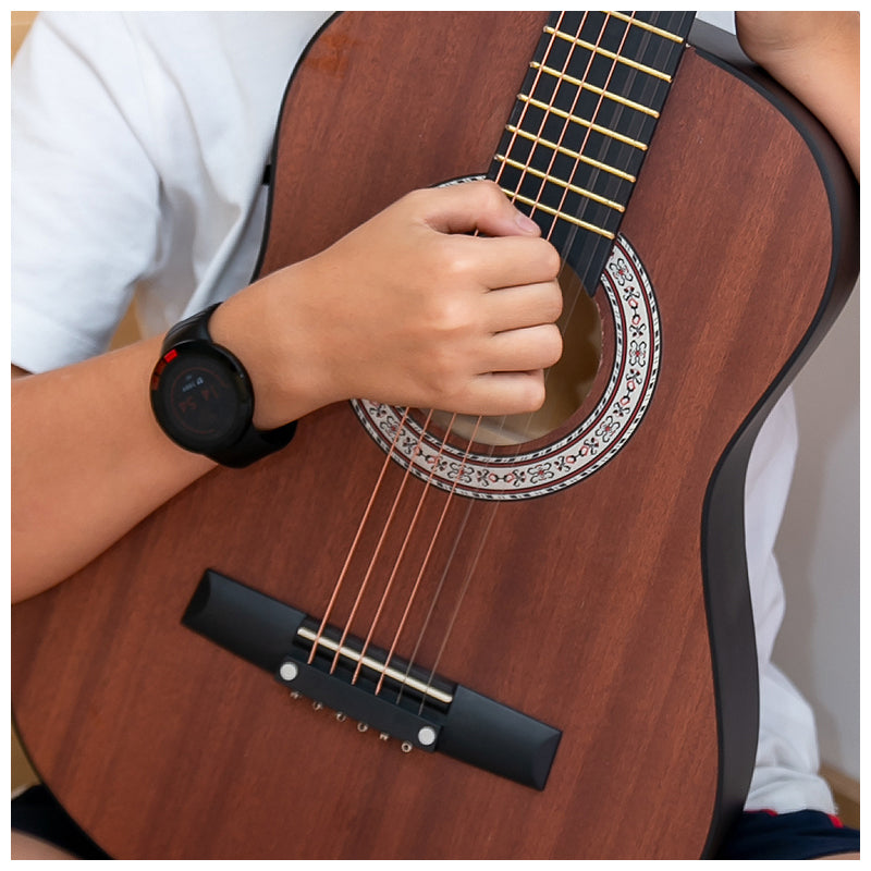Guitare acoustique pour enfants 1/2 – Noir mat