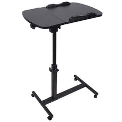 Table pour ordinateur portable réglable à roulettes