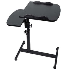 Table pour ordinateur portable réglable à roulettes