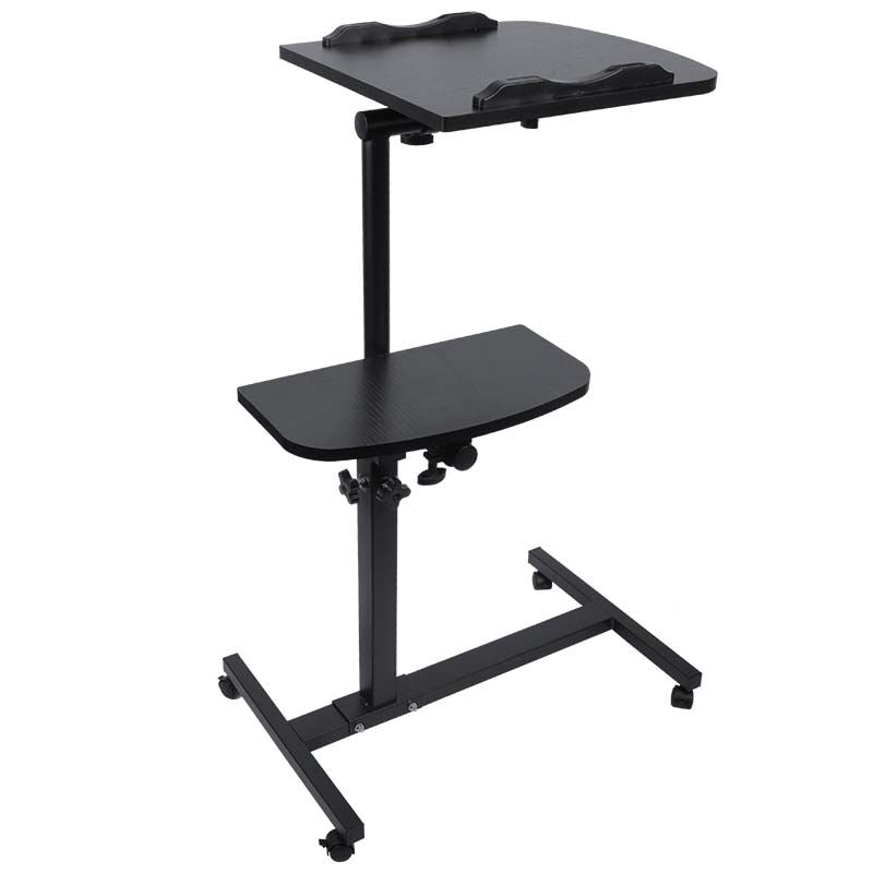 Table pour ordinateur portable réglable à roulettes