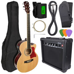 V-TONE EAG SET NT guitare électro-acoustique + amplificateur, Naturel