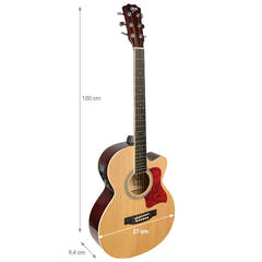 V-TONE EAG SET NT guitare électro-acoustique + amplificateur, Naturel