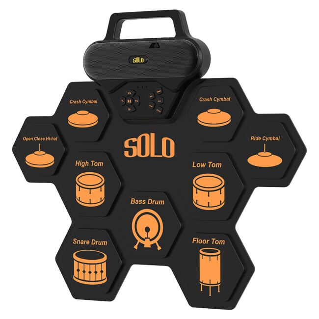 Ensemble de batterie électronique Roll-Up USB-C MP3