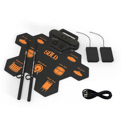 Ensemble de batterie électronique Roll-Up USB-C MP3