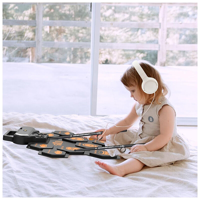 Ensemble de batterie électronique Roll-Up USB-C MP3