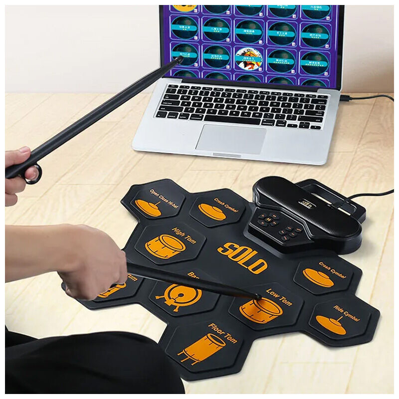 Ensemble de batterie électronique Roll-Up USB-C MP3