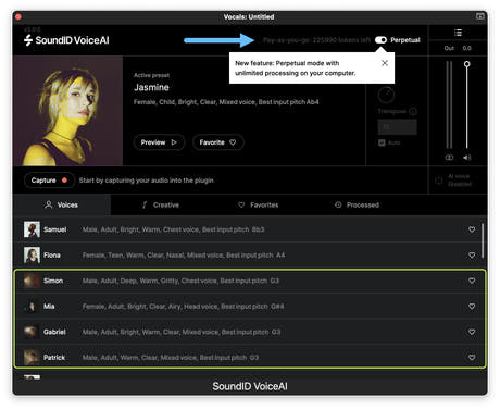 SoundID Clé de licence perpétuelle VoiceAI